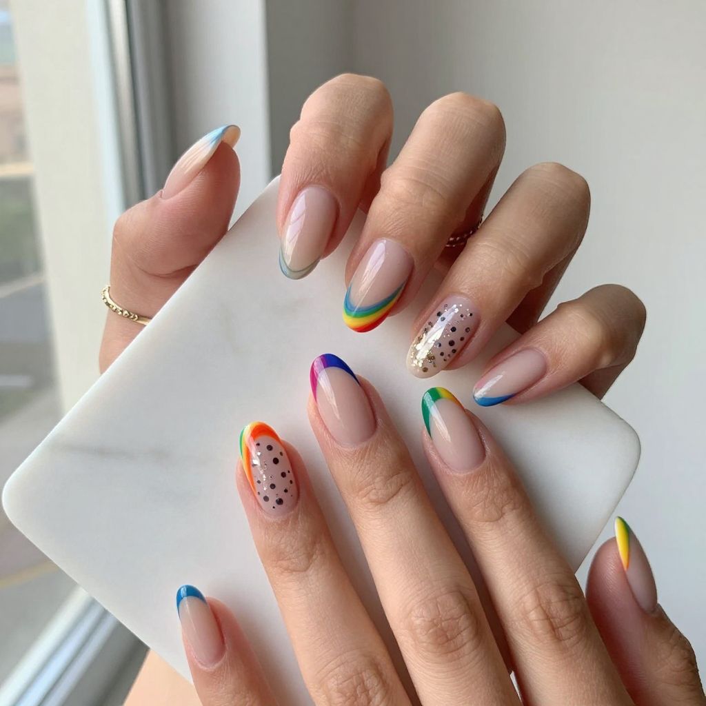 Rainbow Nail Ideas 15
