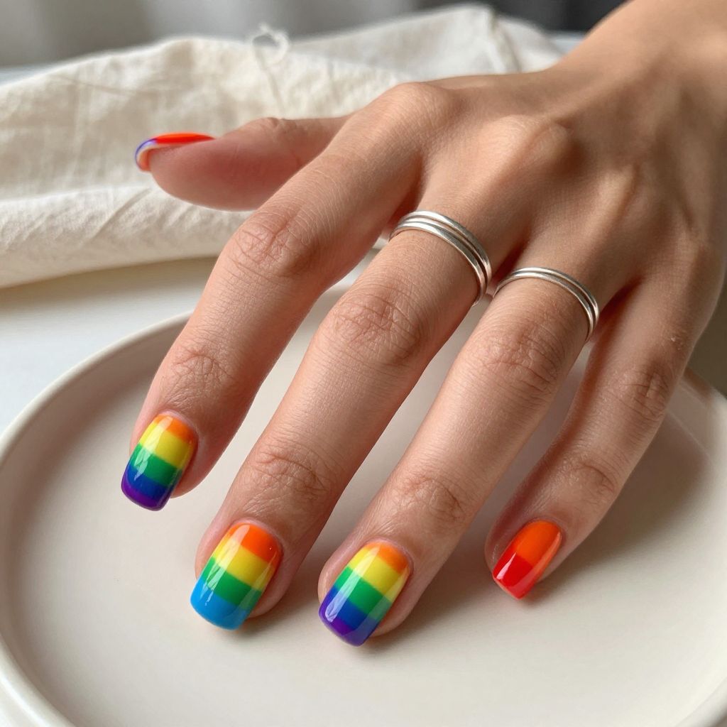 Rainbow Nail Ideas 2