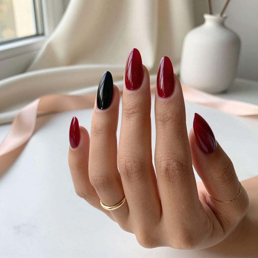 Red And Black Nail Ideas 10