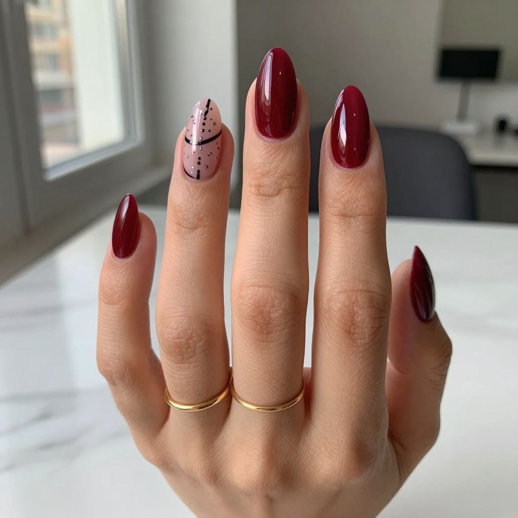 Red And Black Nail Ideas 15