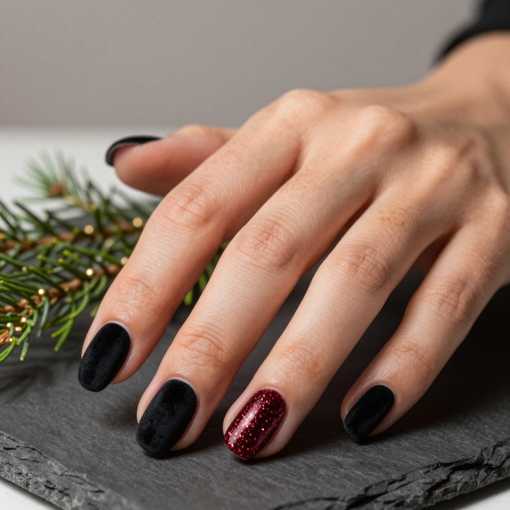 Red And Black Nail Ideas 6