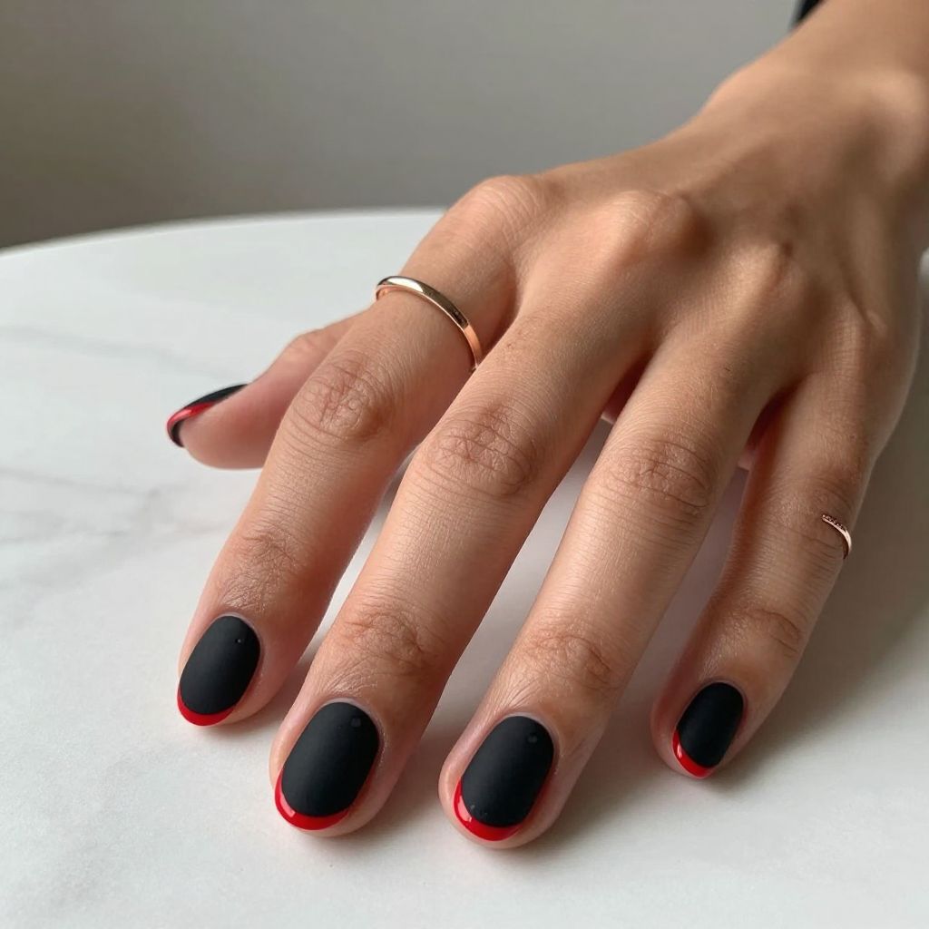 Red And Black Nail Ideas 9