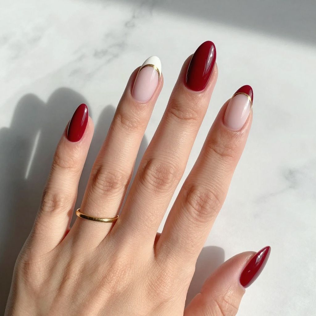 Red And White Nail Designs nail idea 1