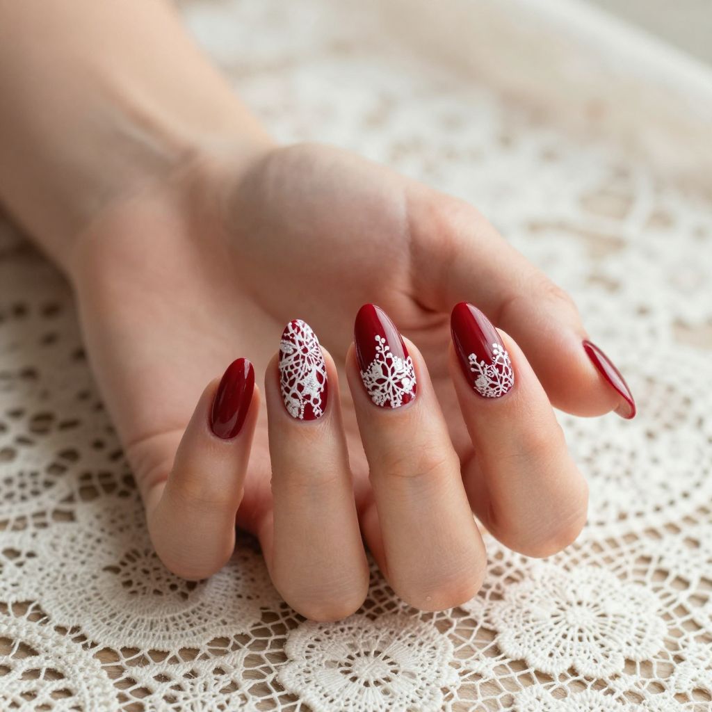 Red And White Nail Designs nail idea 12