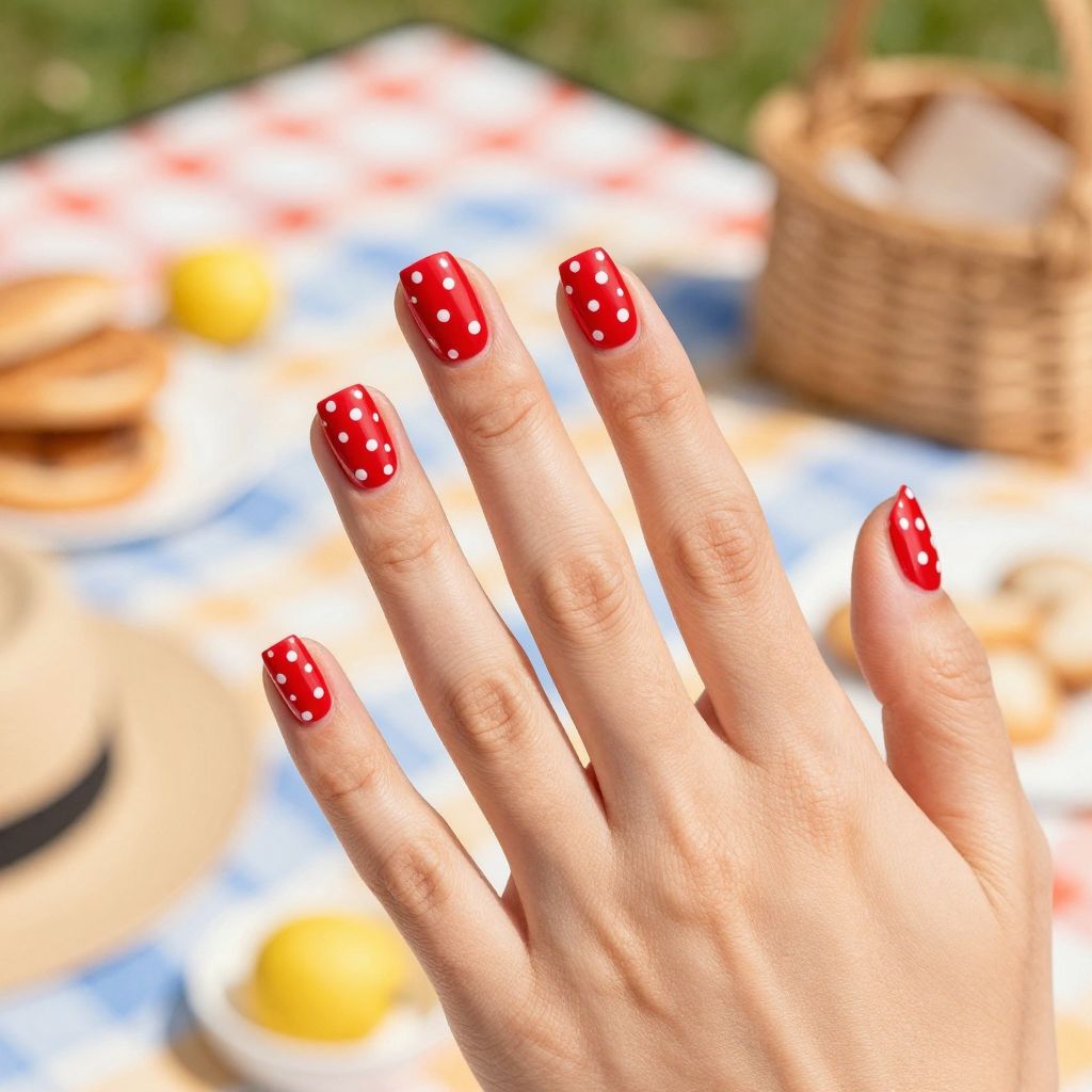 Red And White Nail Designs nail idea 8