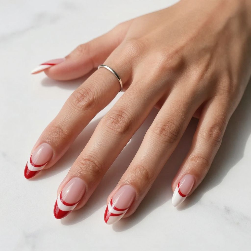 Candy Stripe Nail Art