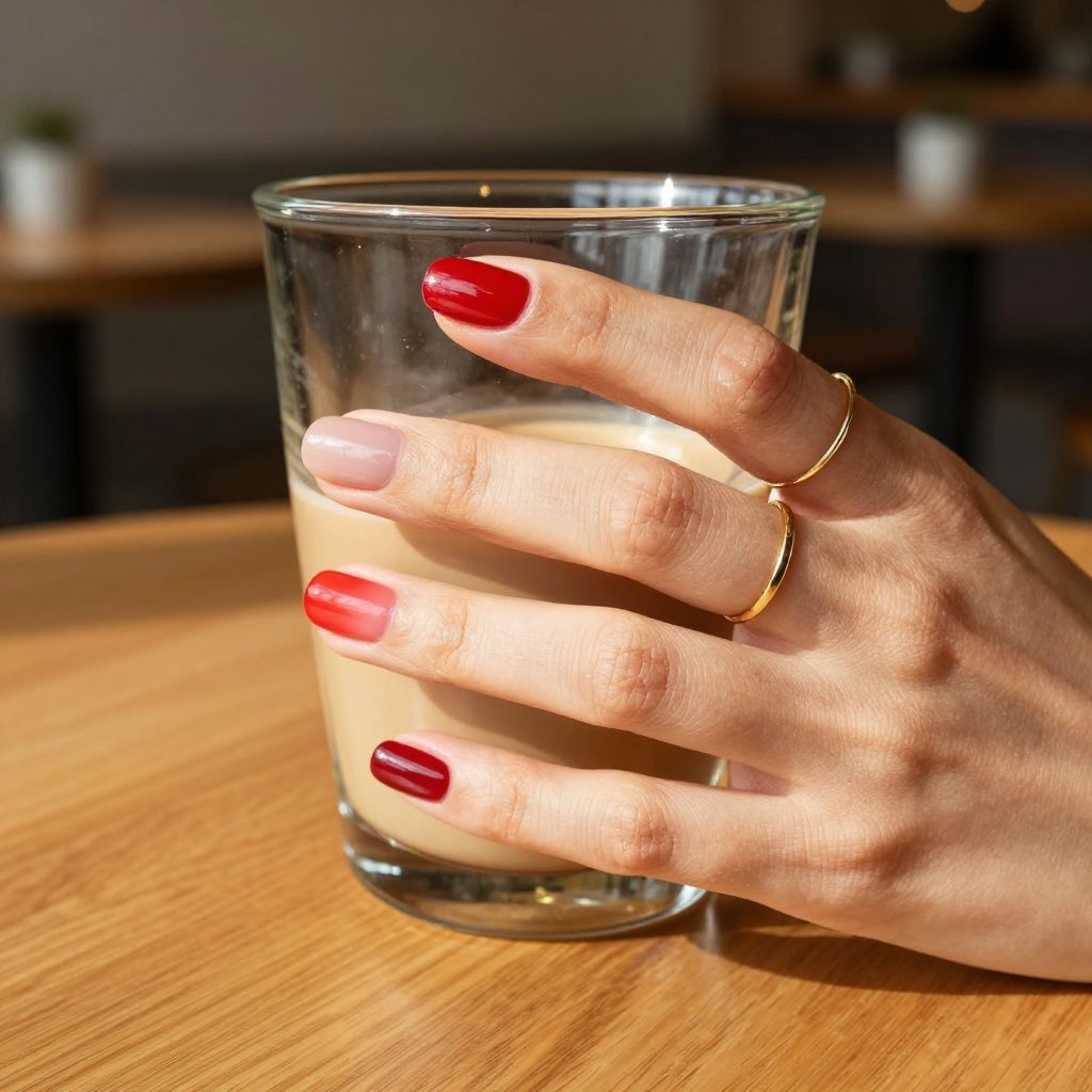 Monochrome Red Skittle Set Nails