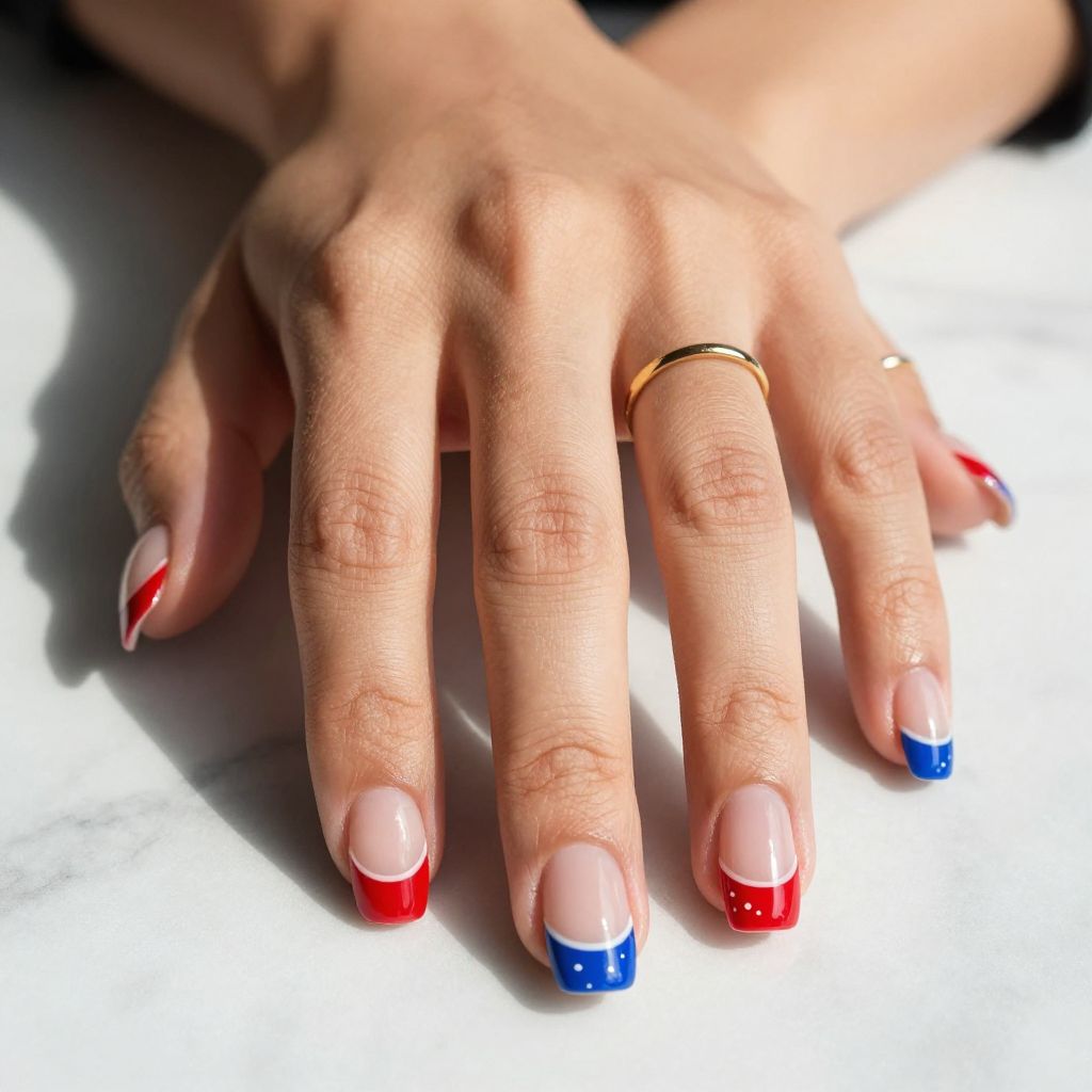Red White And Blue Nail Ideas 11