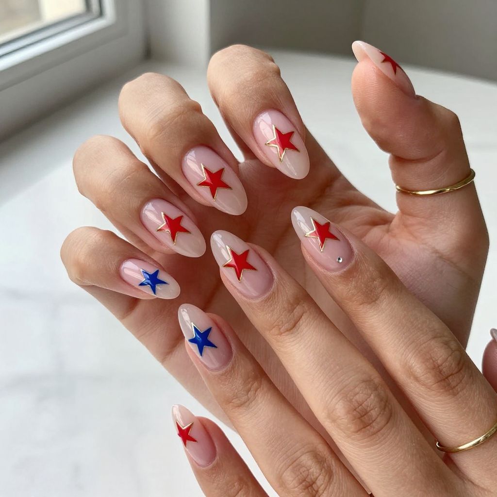 Red White And Blue Nail Ideas 3