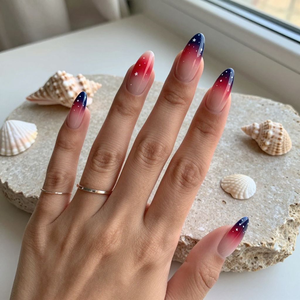 Red White And Blue Nail Ideas 6