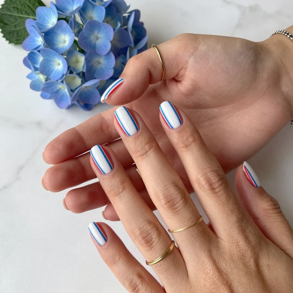 Red White And Blue Nail Ideas 7