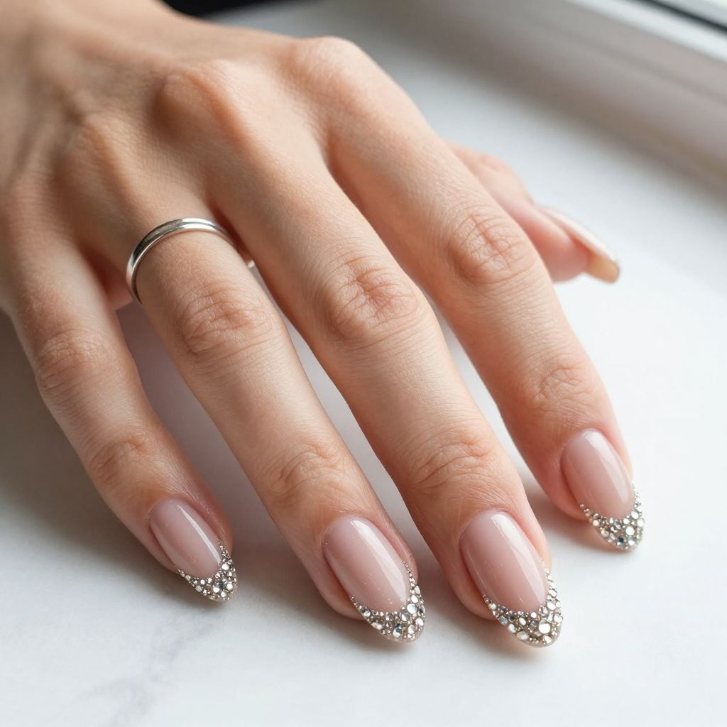 Rhinestone Nail Art Ideas 3