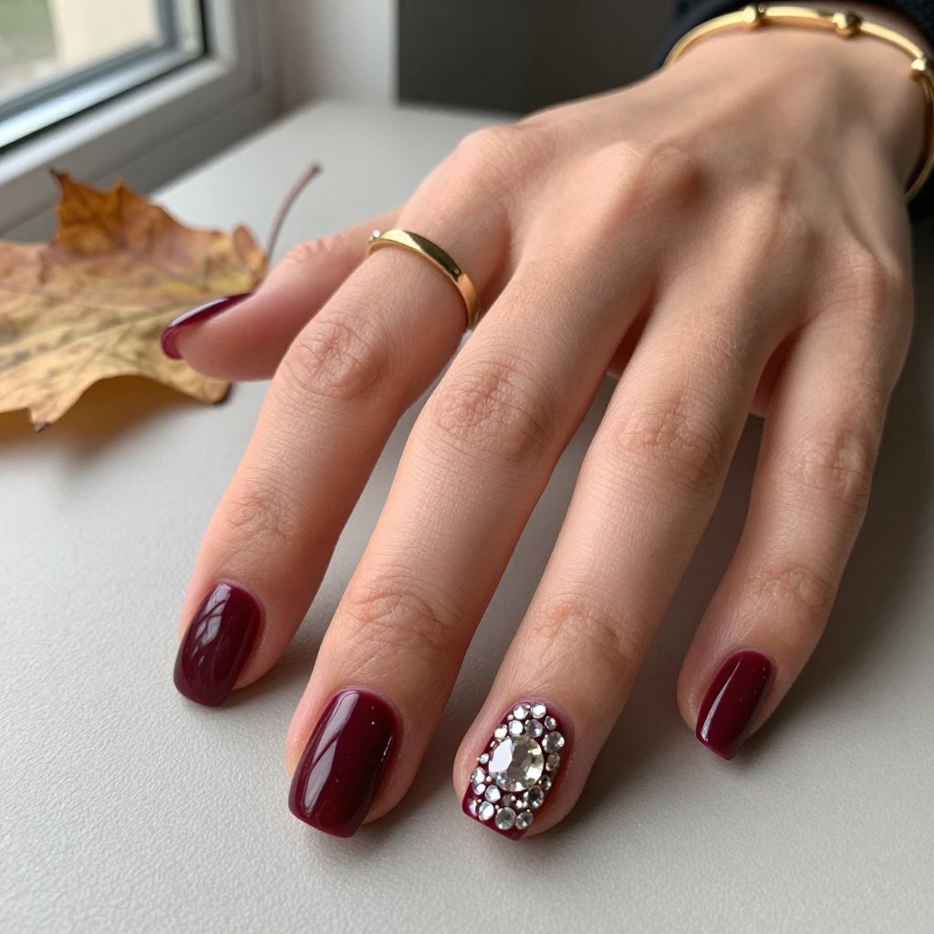 Rhinestone Nail Art Ideas 9