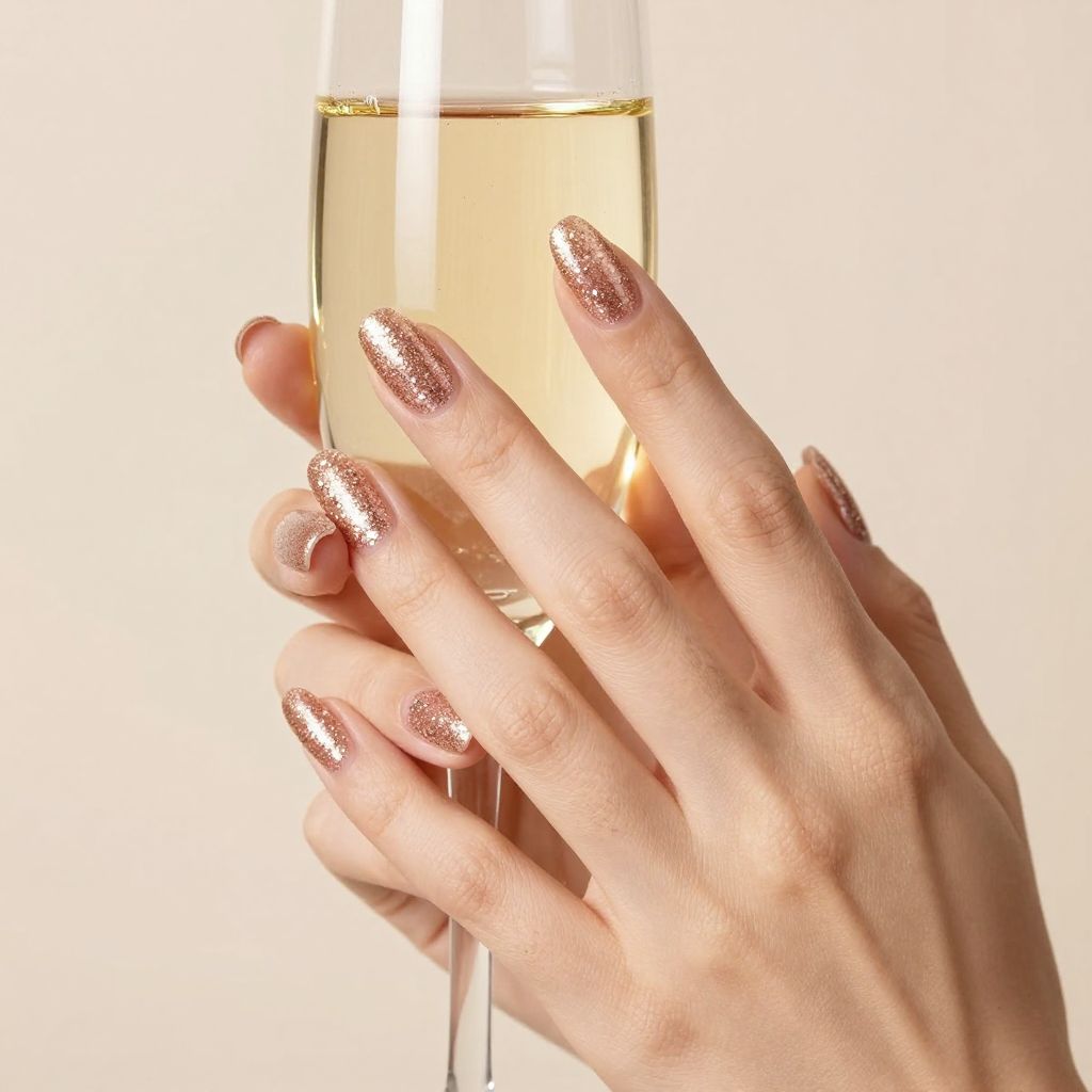 Rose Gold Nails idea 2
