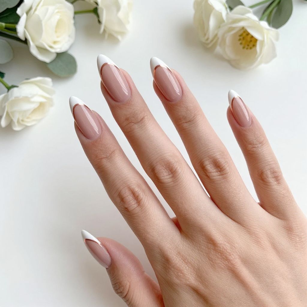 Rose Gold Nails idea 4