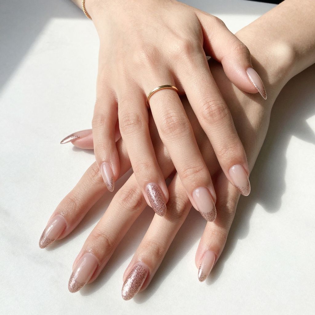 Rose Gold Nail Ideas 11