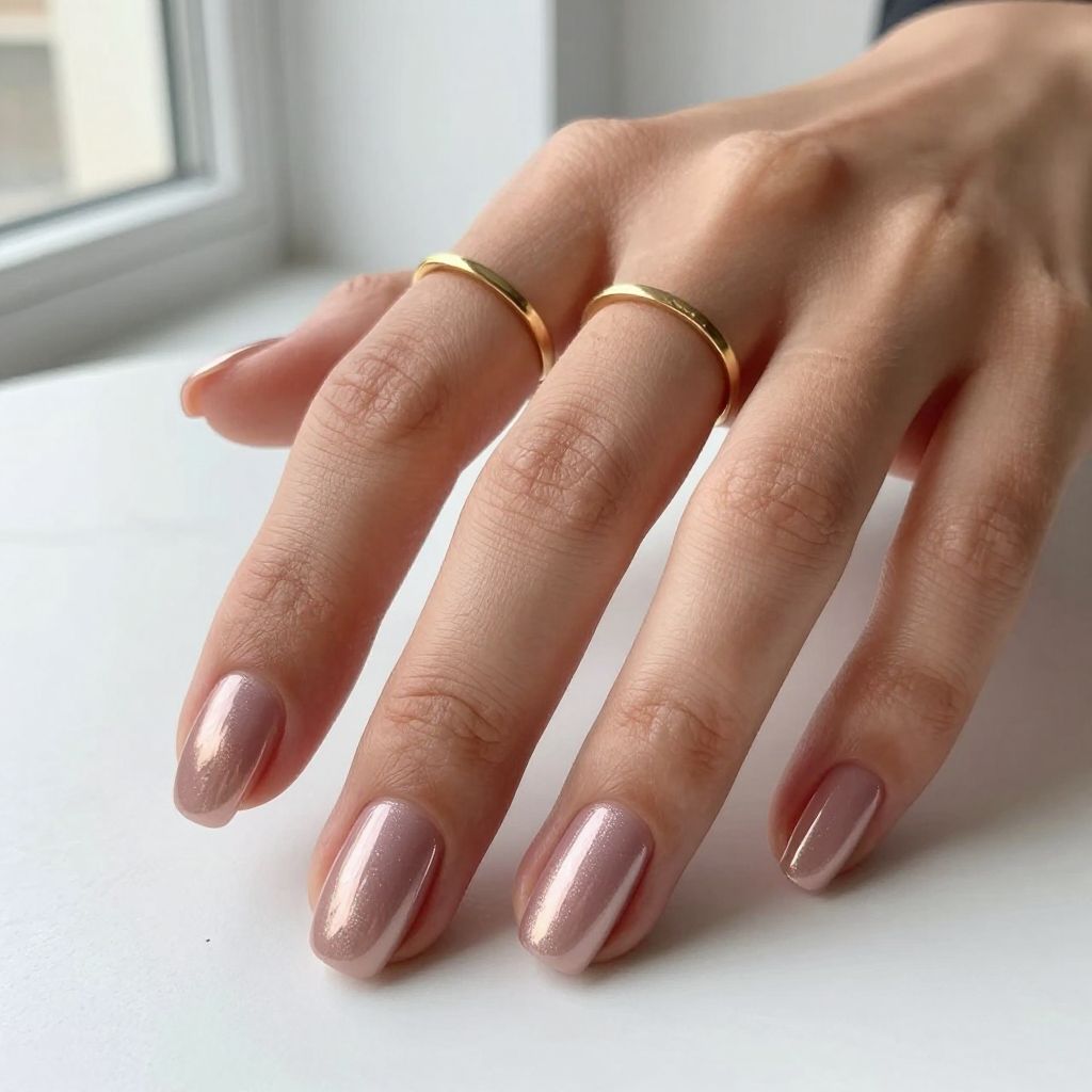 Rose Gold Nail Ideas 14