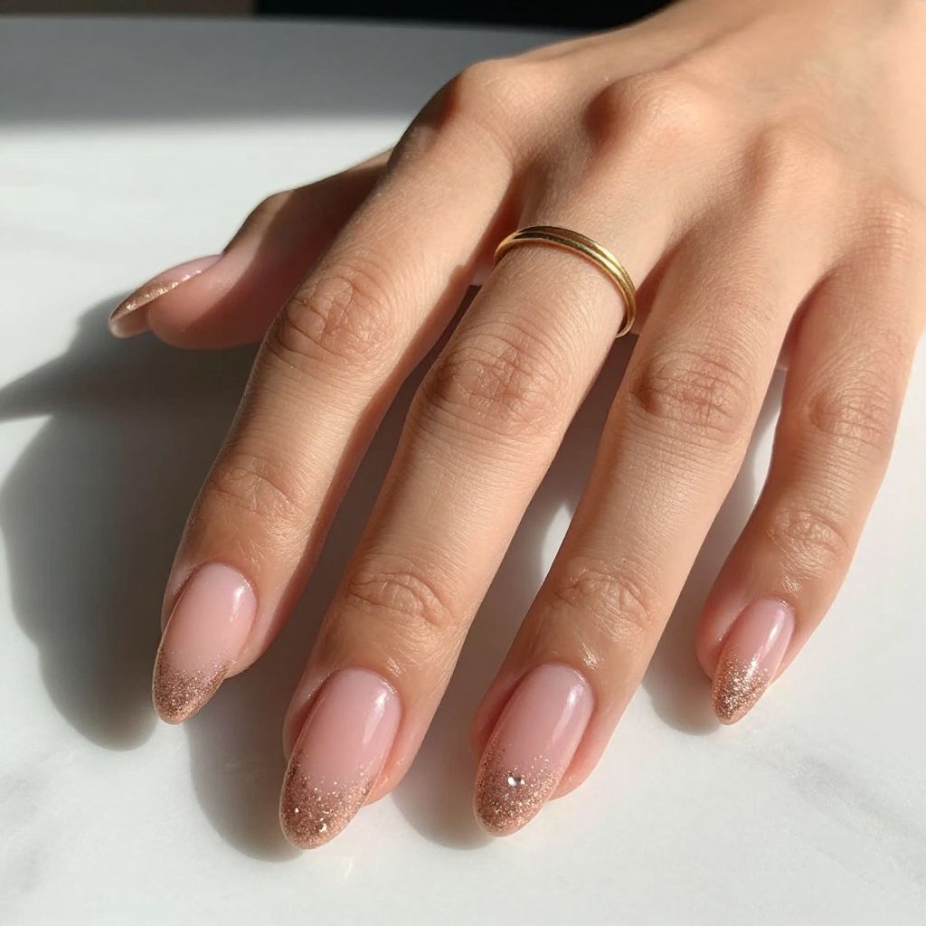 Rose Gold Nail Ideas 7