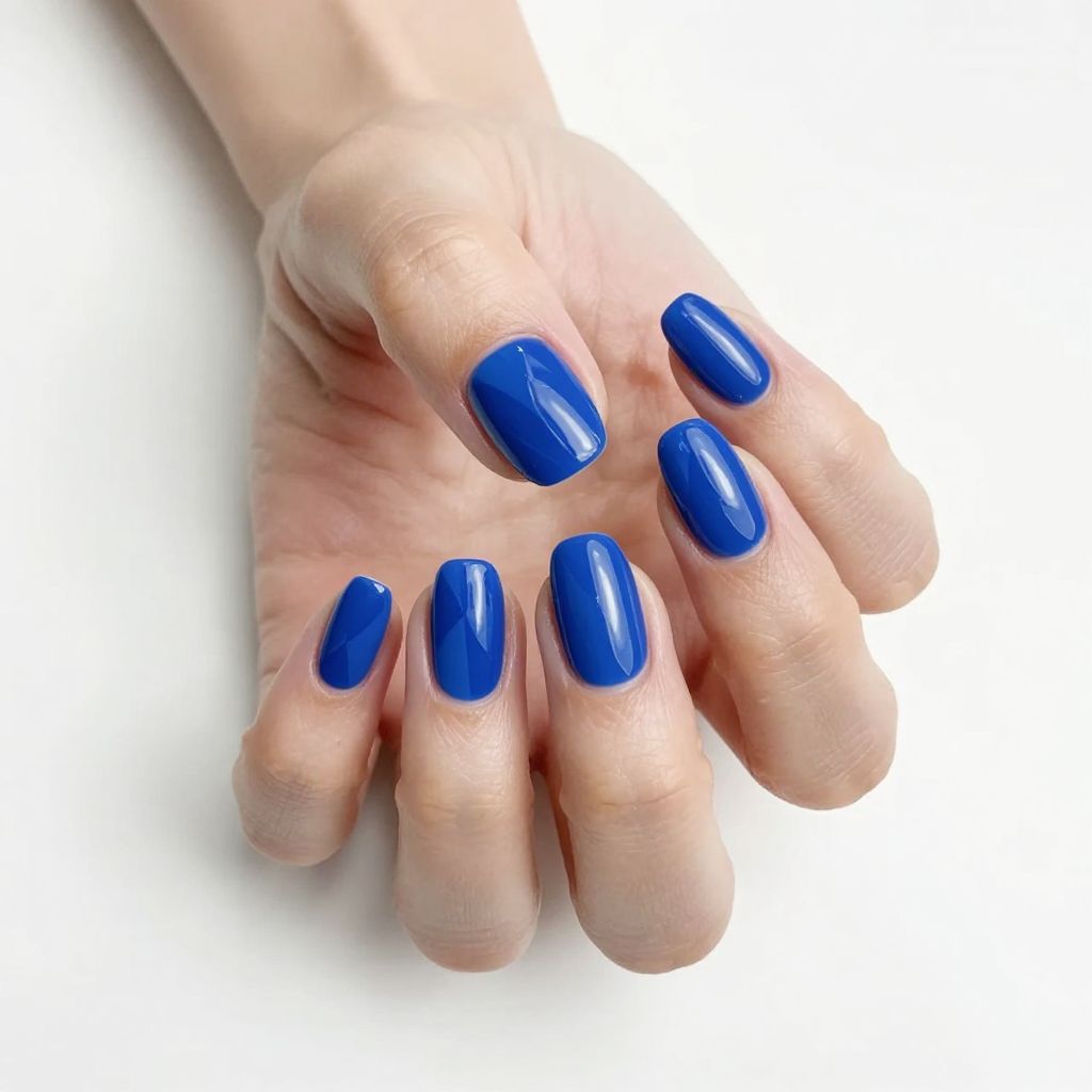 Royal Blue Nail Design 14