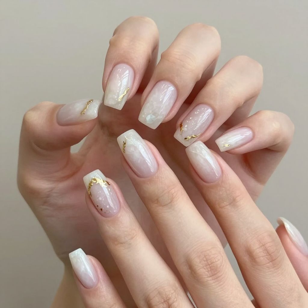 Short Acrylic Nail Design 1