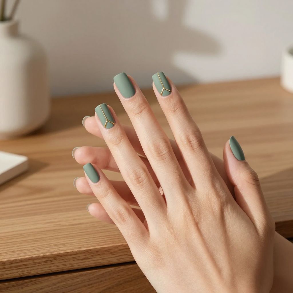 Short Acrylic Nail Design 8