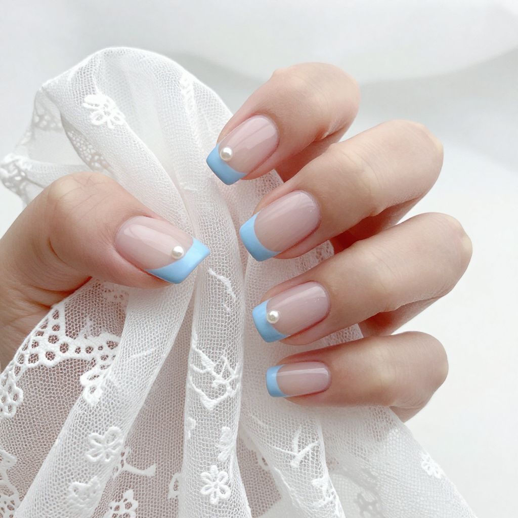 Short Acrylic Nail Design 9