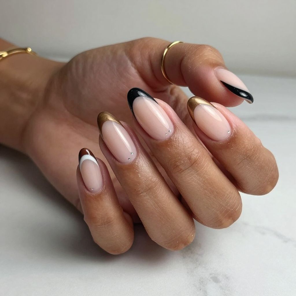 French Tip Remix with Neutral Base