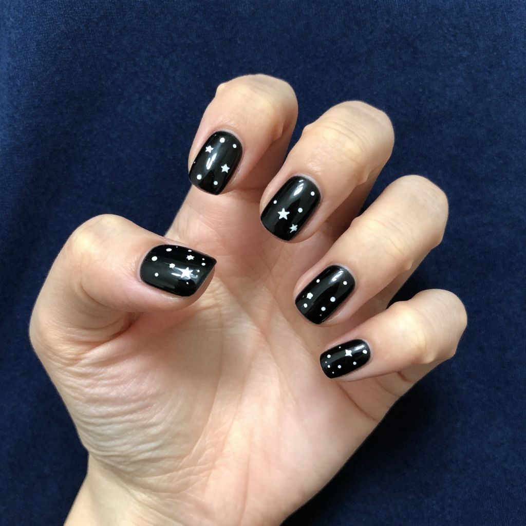 Short Black Nail Designs nail idea 10
