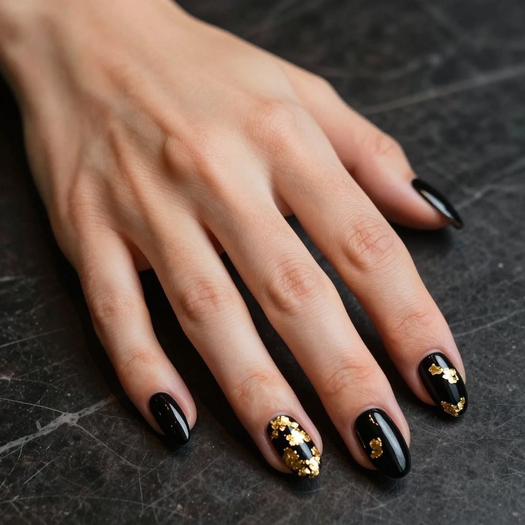 Short Black Nail Designs nail idea 2