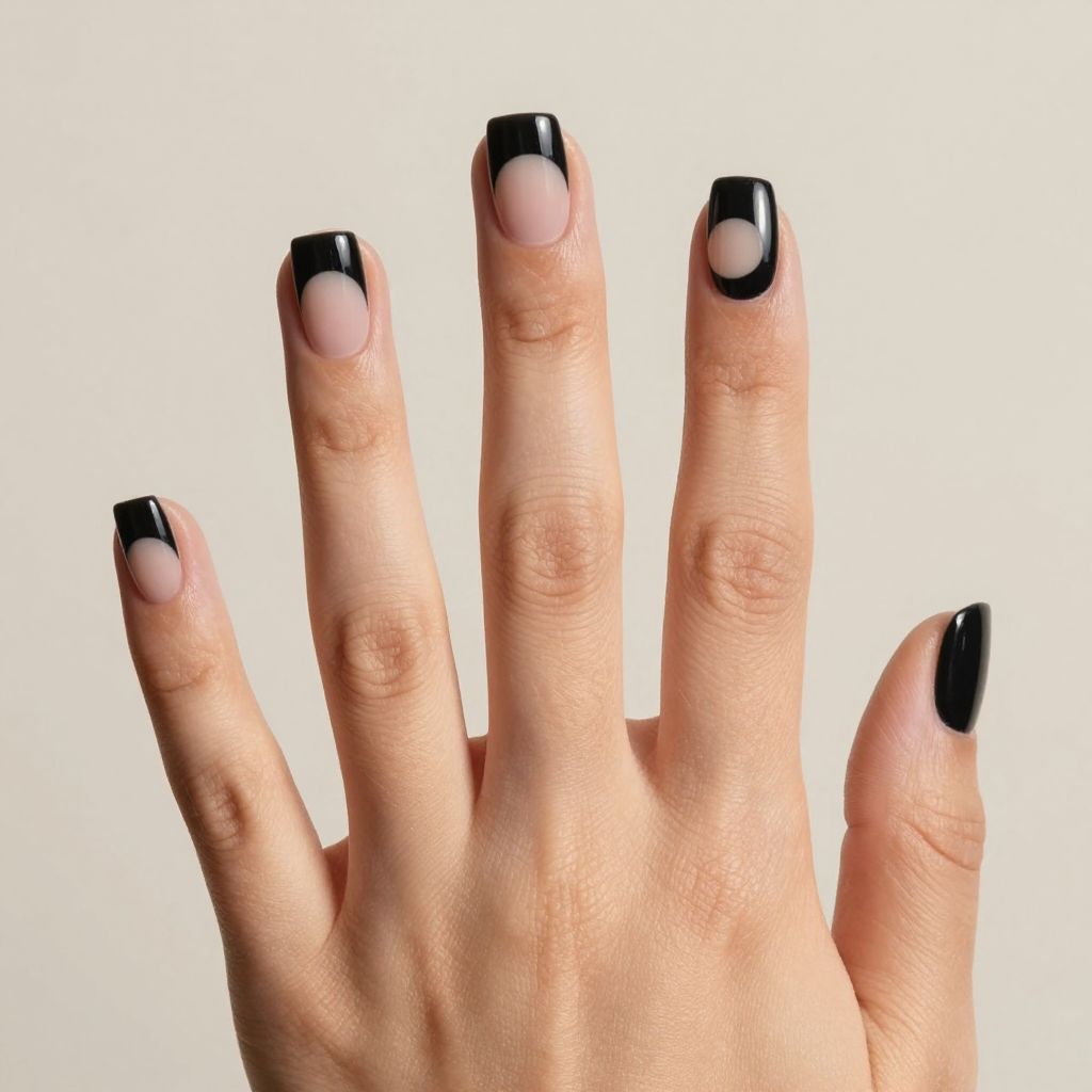 Short Black Nail Designs nail idea 4