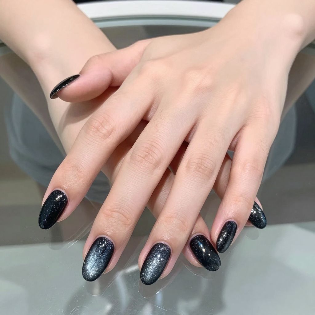 Short Black Nail Designs nail idea 5