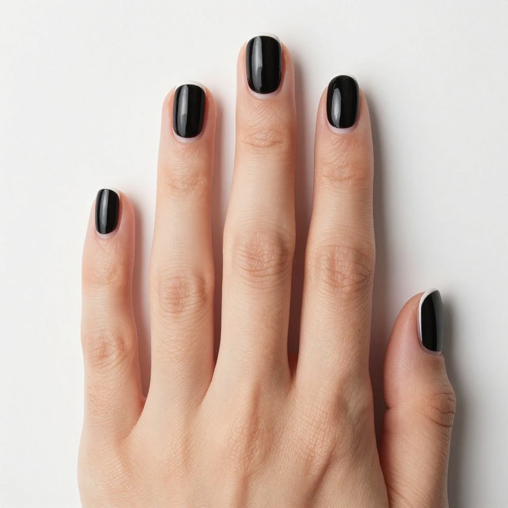 Short Black Nail Designs nail idea 9