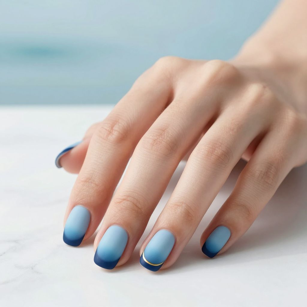 Blue nails nail idea 1