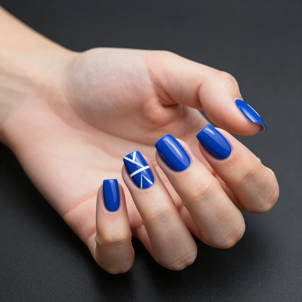 Blue nails nail idea 2