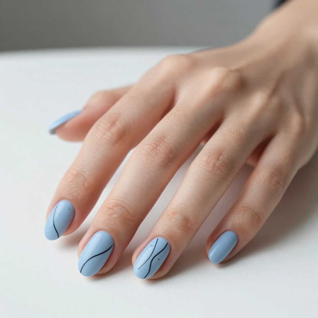 Blue nails nail idea 9