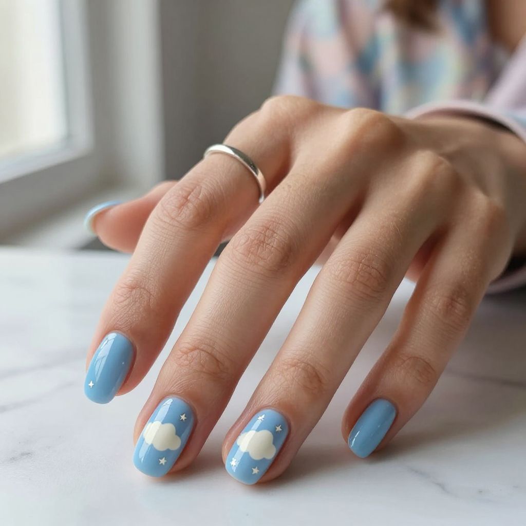 Short Coffin Nail Ideas 4