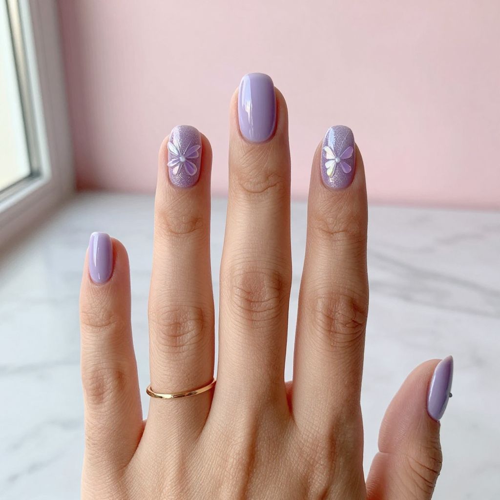 Short Coffin Nail Ideas 9