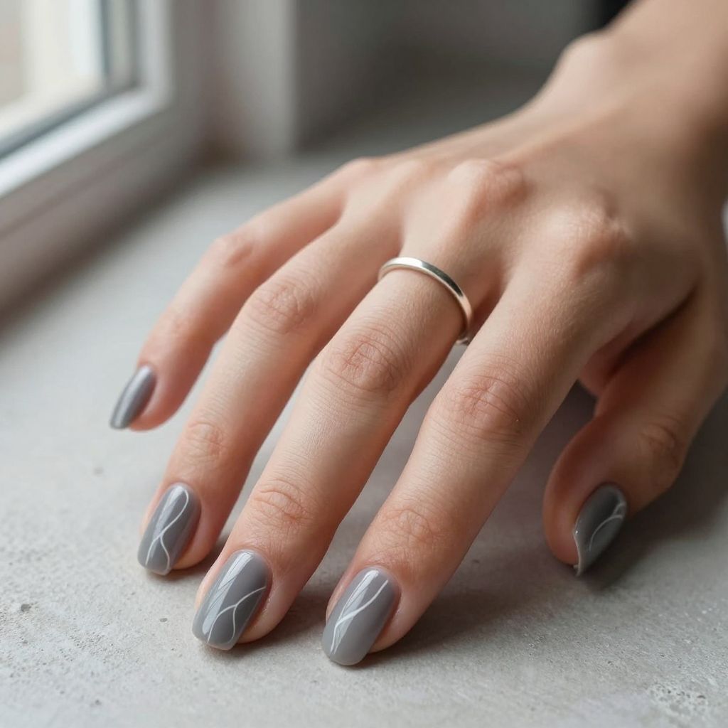 Short Coffin Nail Ideas 8