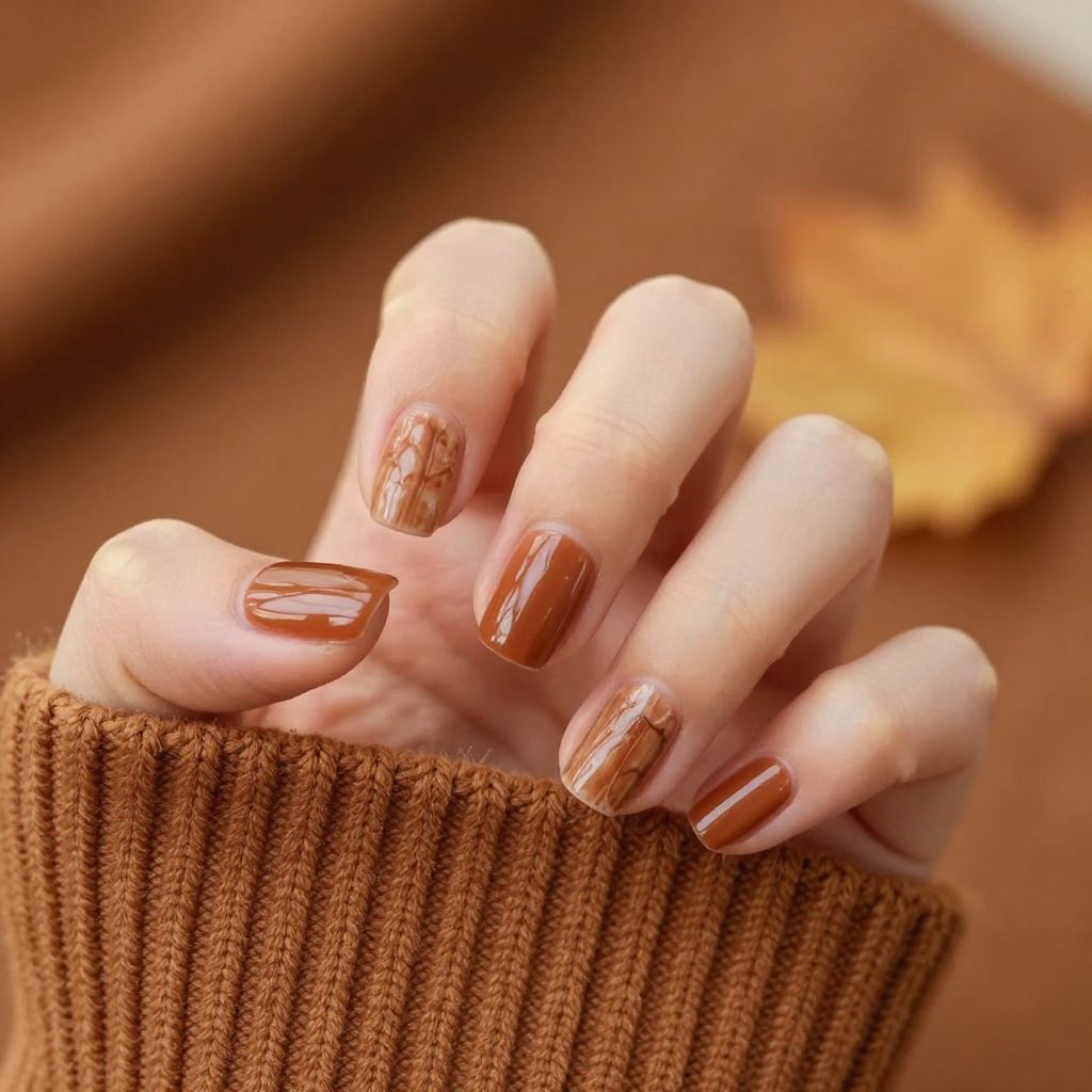 Short Fall Nail Designs cinnamon idea 13