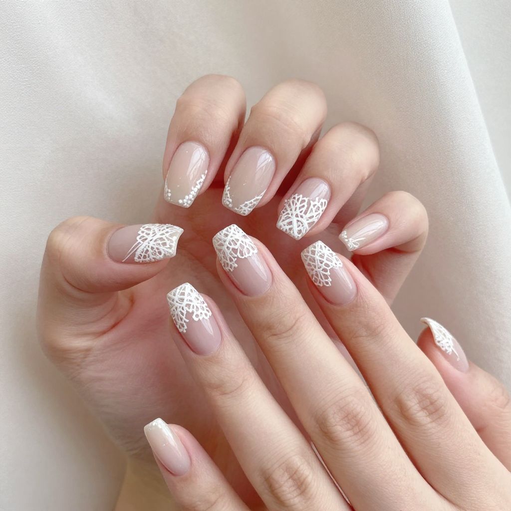 Short gel nail idea 11