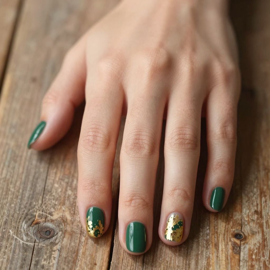 Short gel nail idea 12