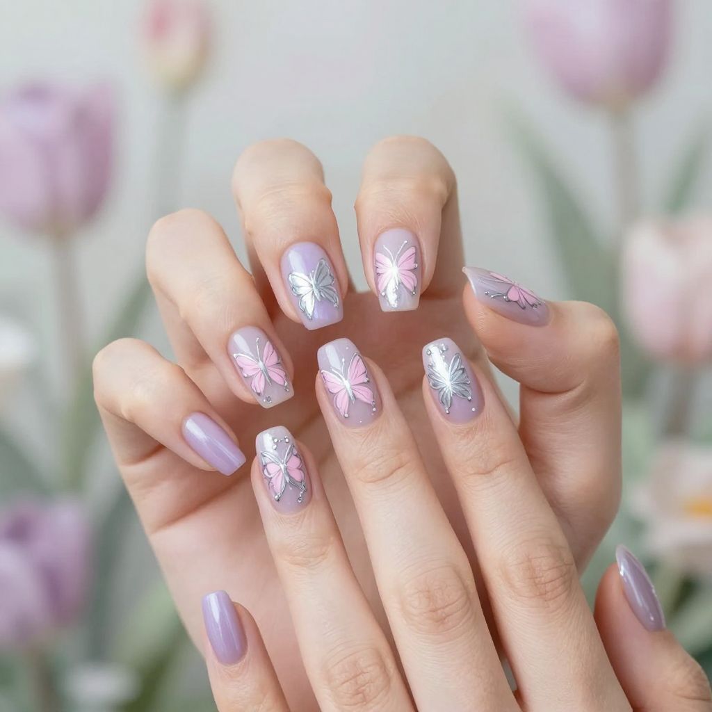 Short gel nail idea 13
