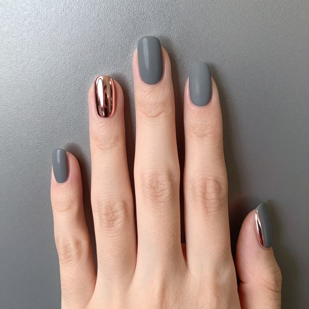 Short gel nail idea 14