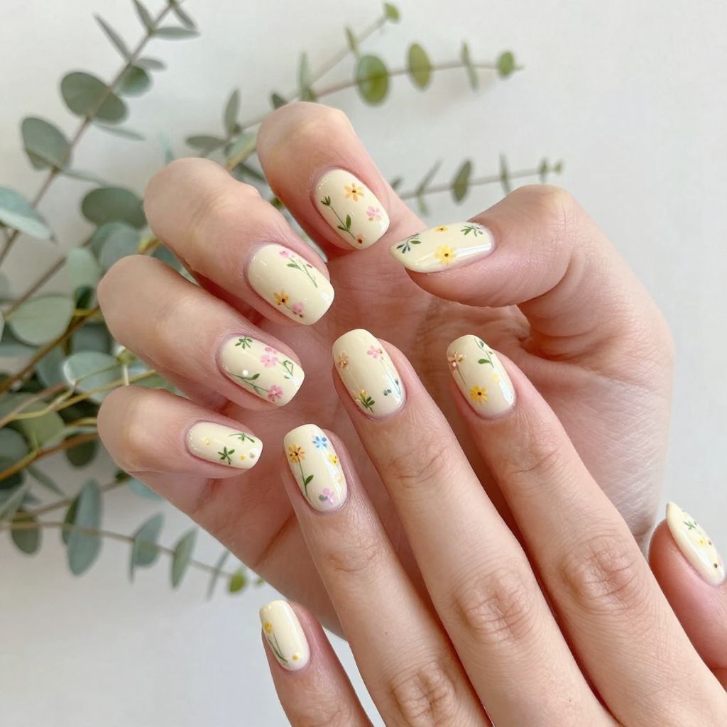 Short gel nail idea 15