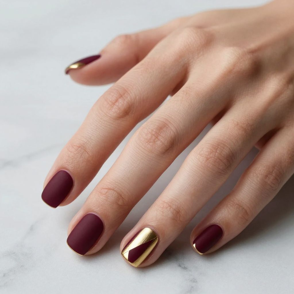 Short gel nail idea 2