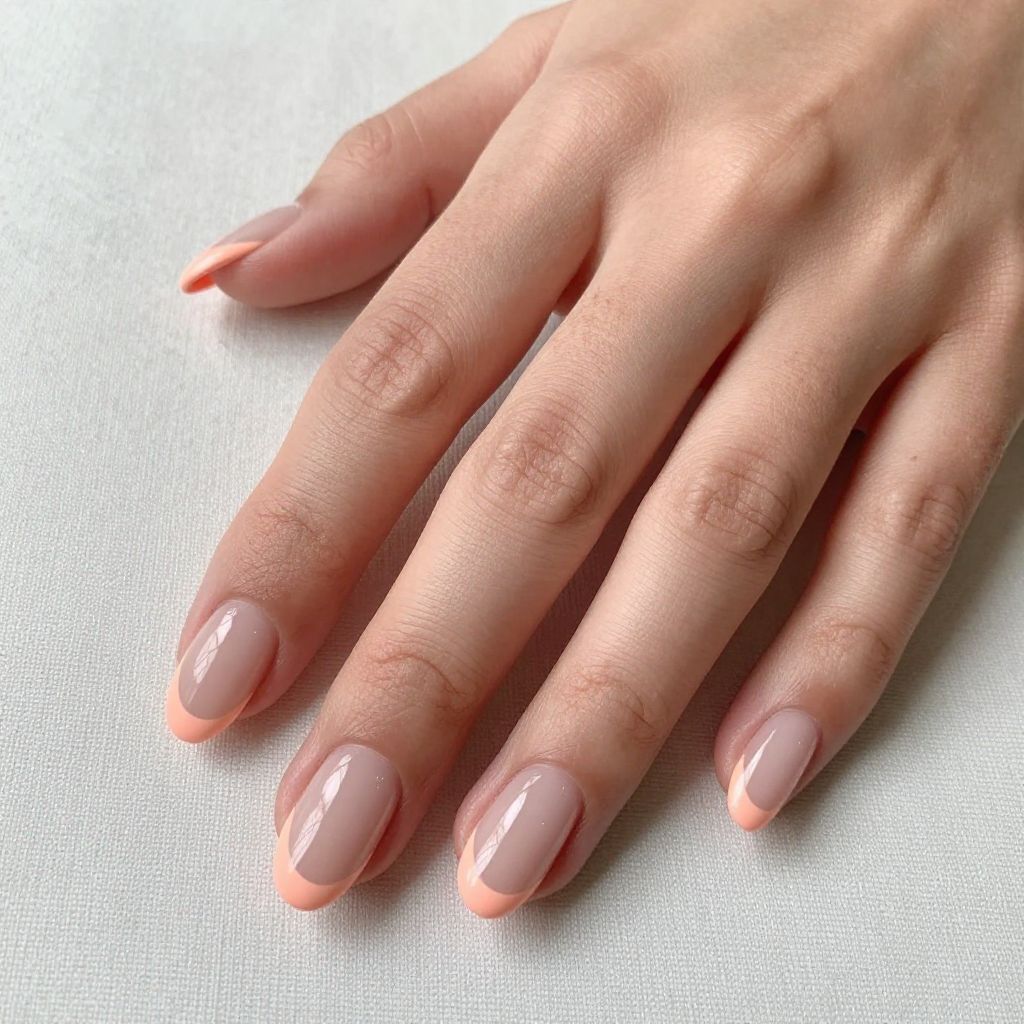 Short gel nail idea 4