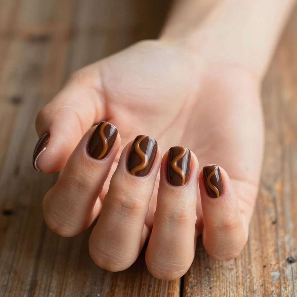 Short gel nail idea 5