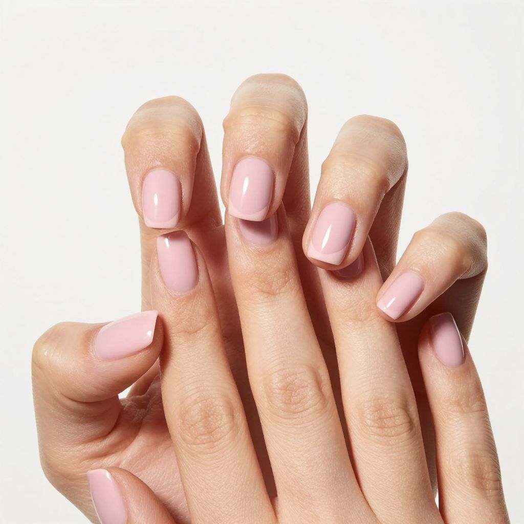 Short gel nail idea 8