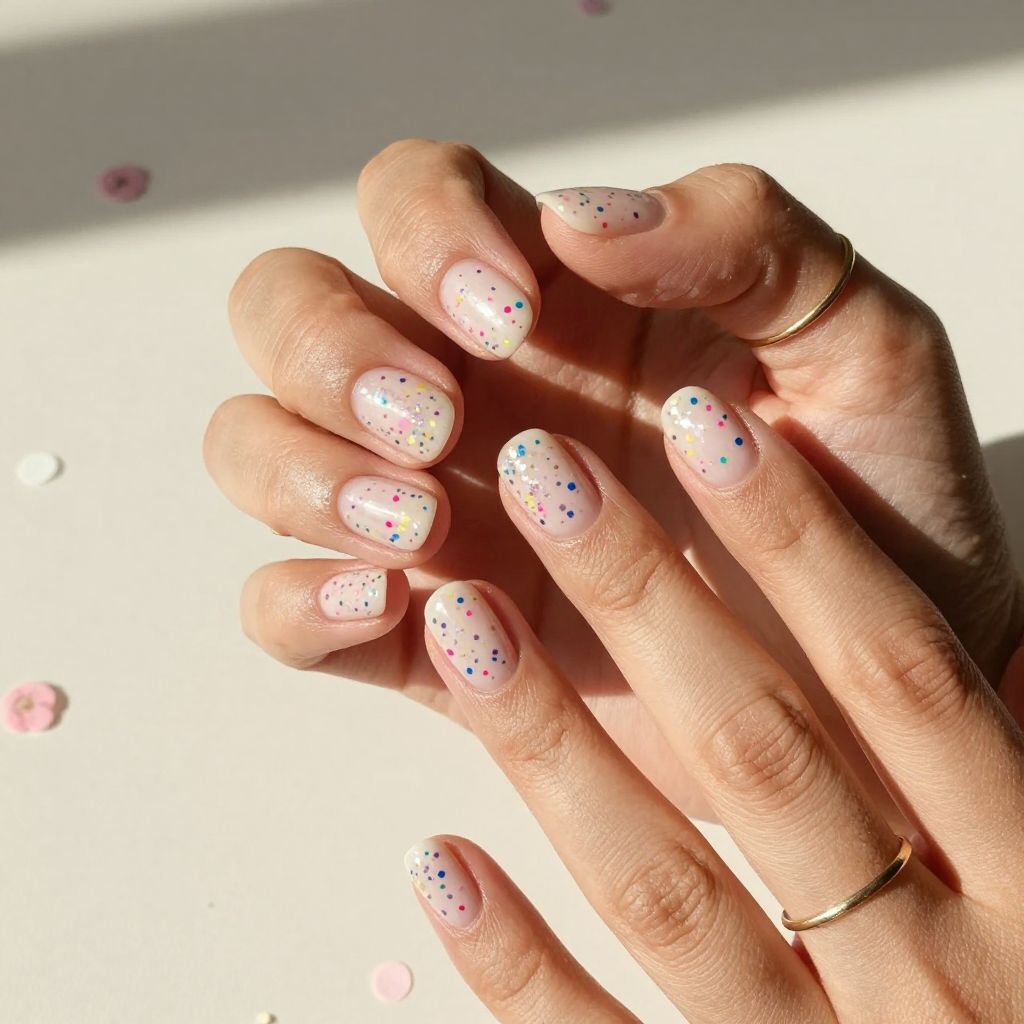 Confetti Sprinkle Nails