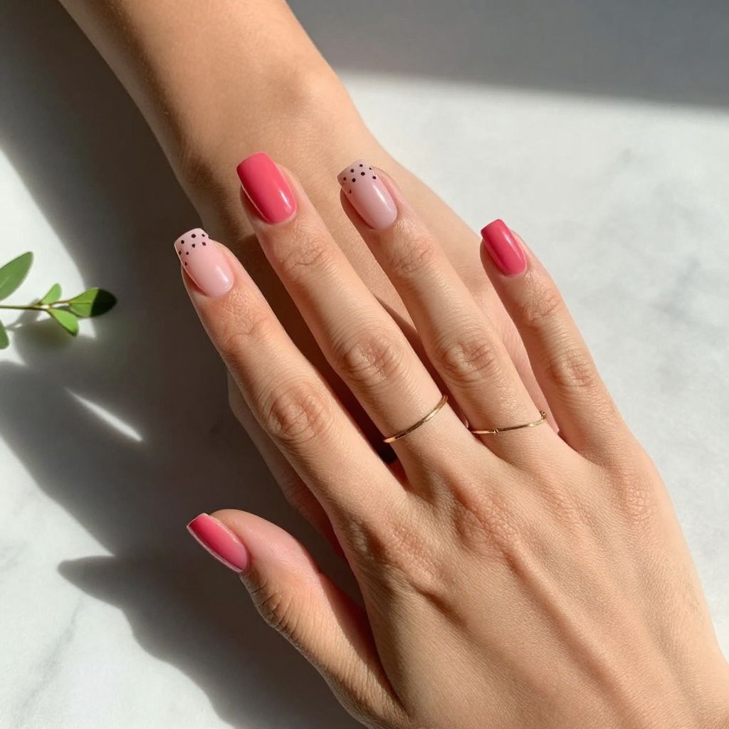 Watermelon Sheer Nails